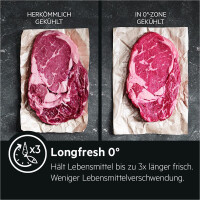 AEG RDB424E1AX freistehender Kühlschrank mit Gefrierfac
