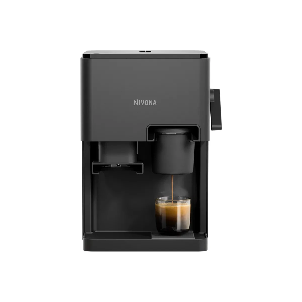 Nivona CUBE 4106 Kaffeevollautomat Schwarz/Grau –...
