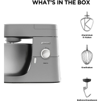 Kenwood Chef XL KVL4100S – 1 200 W, 6,7 L Edelstahlsch