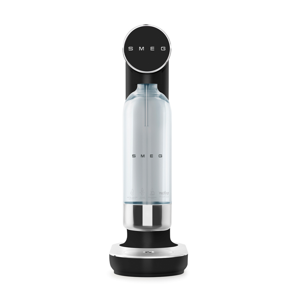 SMEG SKC01BLM Soda Maker – Matt Schwarz, 1 L...