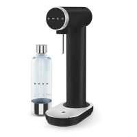SMEG SKC01BLM Soda Maker – Matt Schwarz, 1 L Tritan&tr