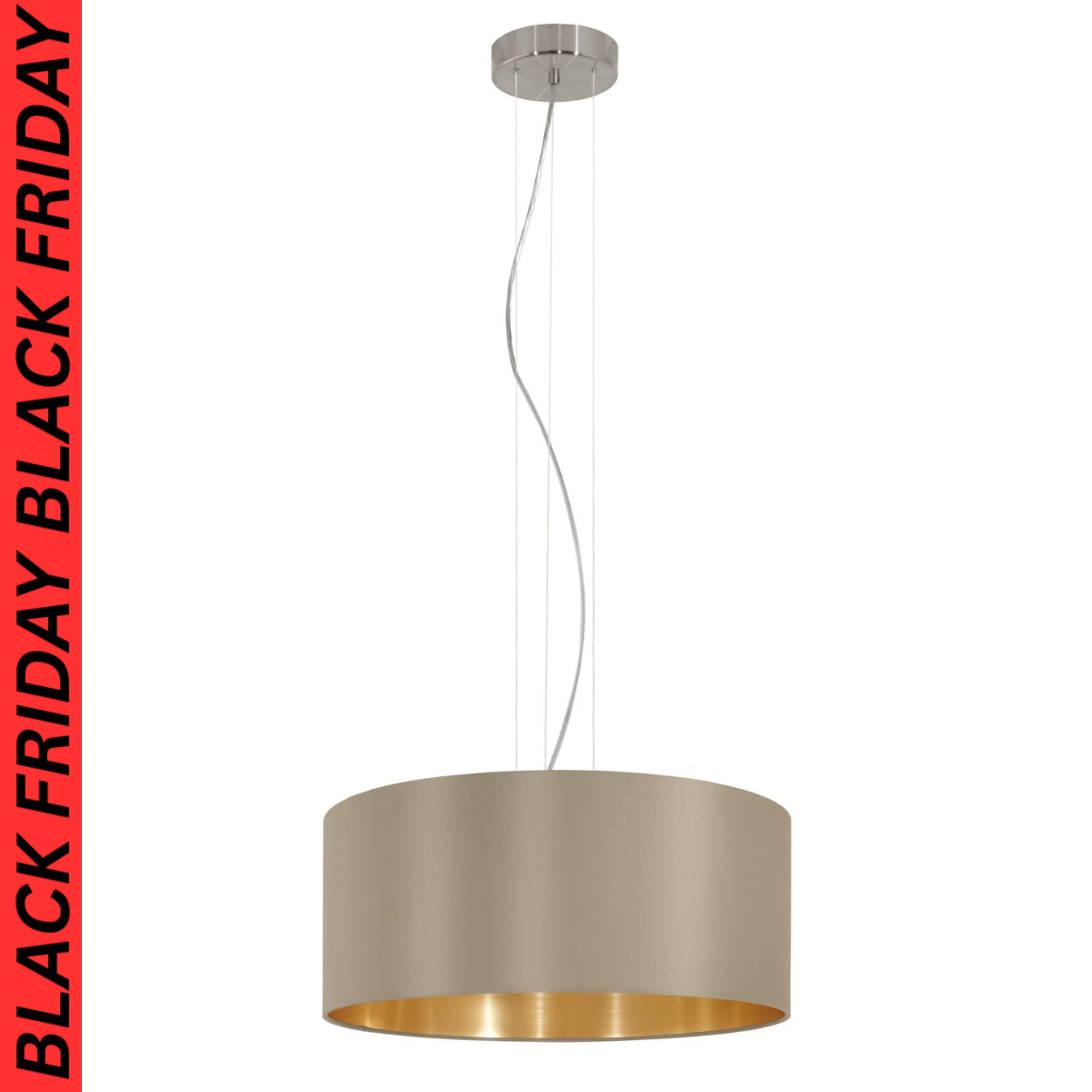 EGLO Maserlo 31607 – Pendelleuchte Ø 53 cm,...