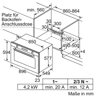 Siemens VB578D0S0 iQ500 – Einbau-Backofen 90 cm, activ