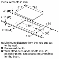 Siemens ET845FCP1D iQ300 – 80 cm Glaskeramik Kochfeld,