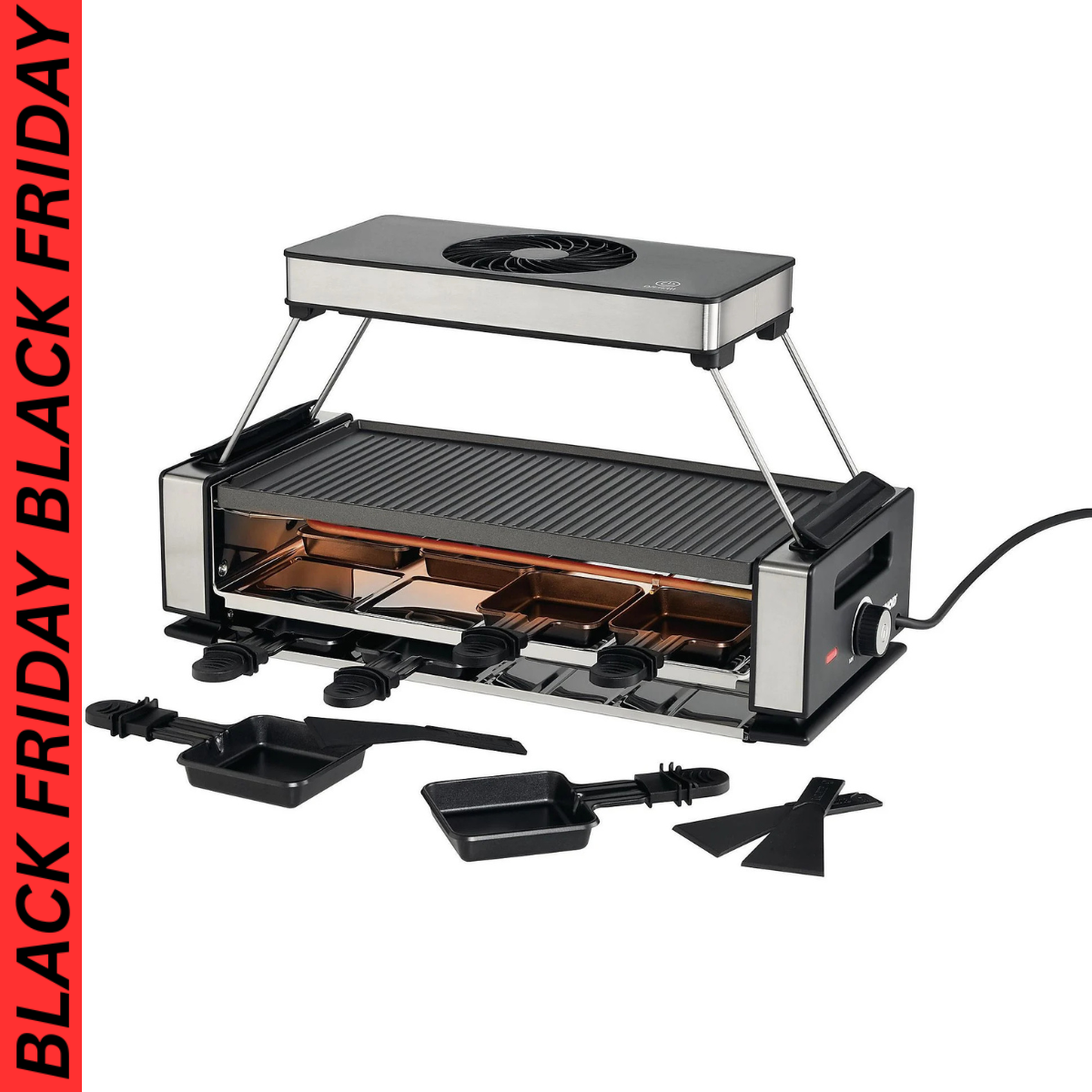 UNOLD 48785 Smokeless – Raclette für 8...