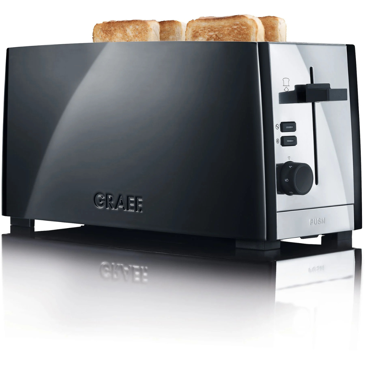 Graef TO102EU Toaster – 2-Scheiben, 6...