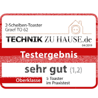Graef TO62 Toaster – 2-Scheiben, 6 Bräunungsstufe