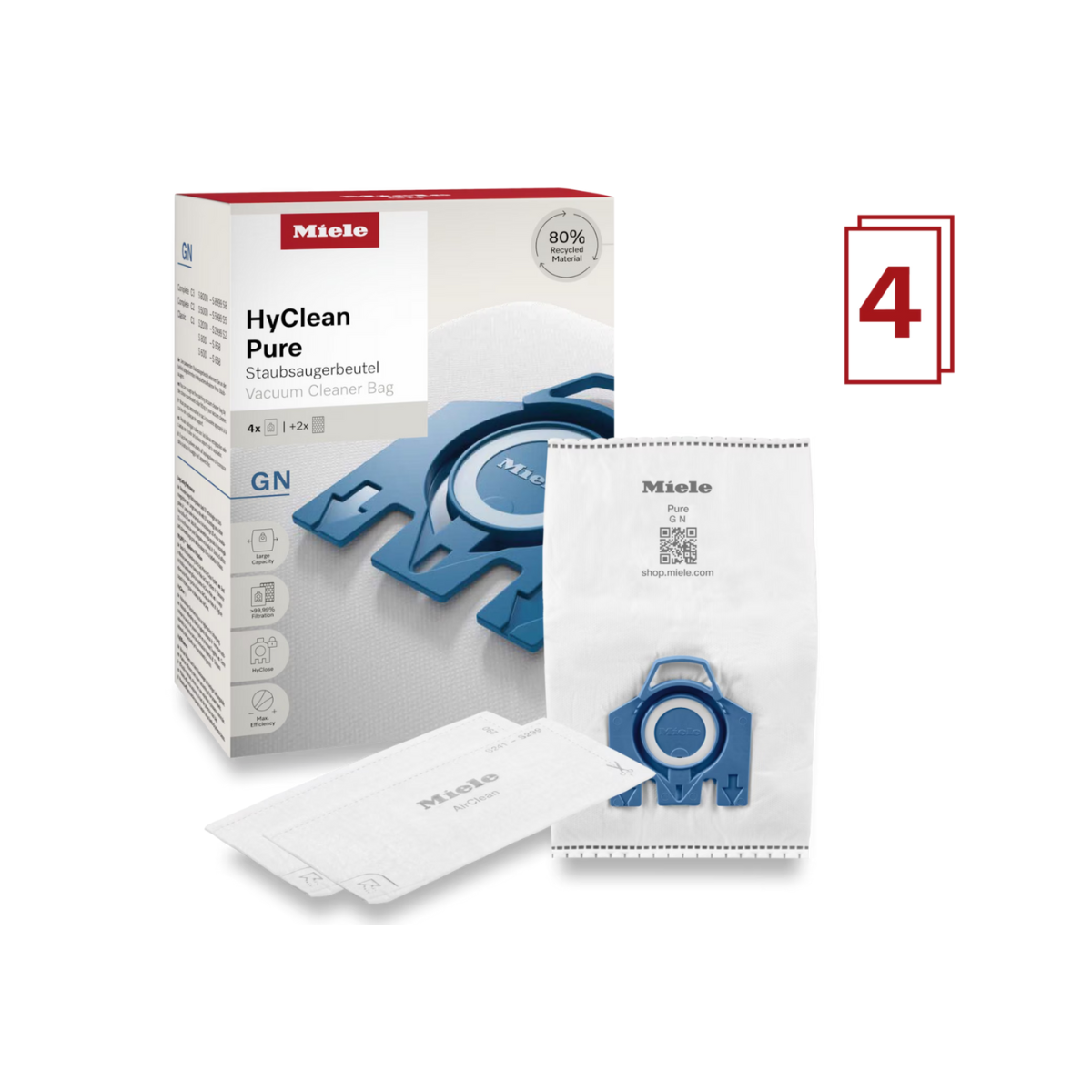 Miele HyClean Pure GN Staubsaugerbeutel für Complete...