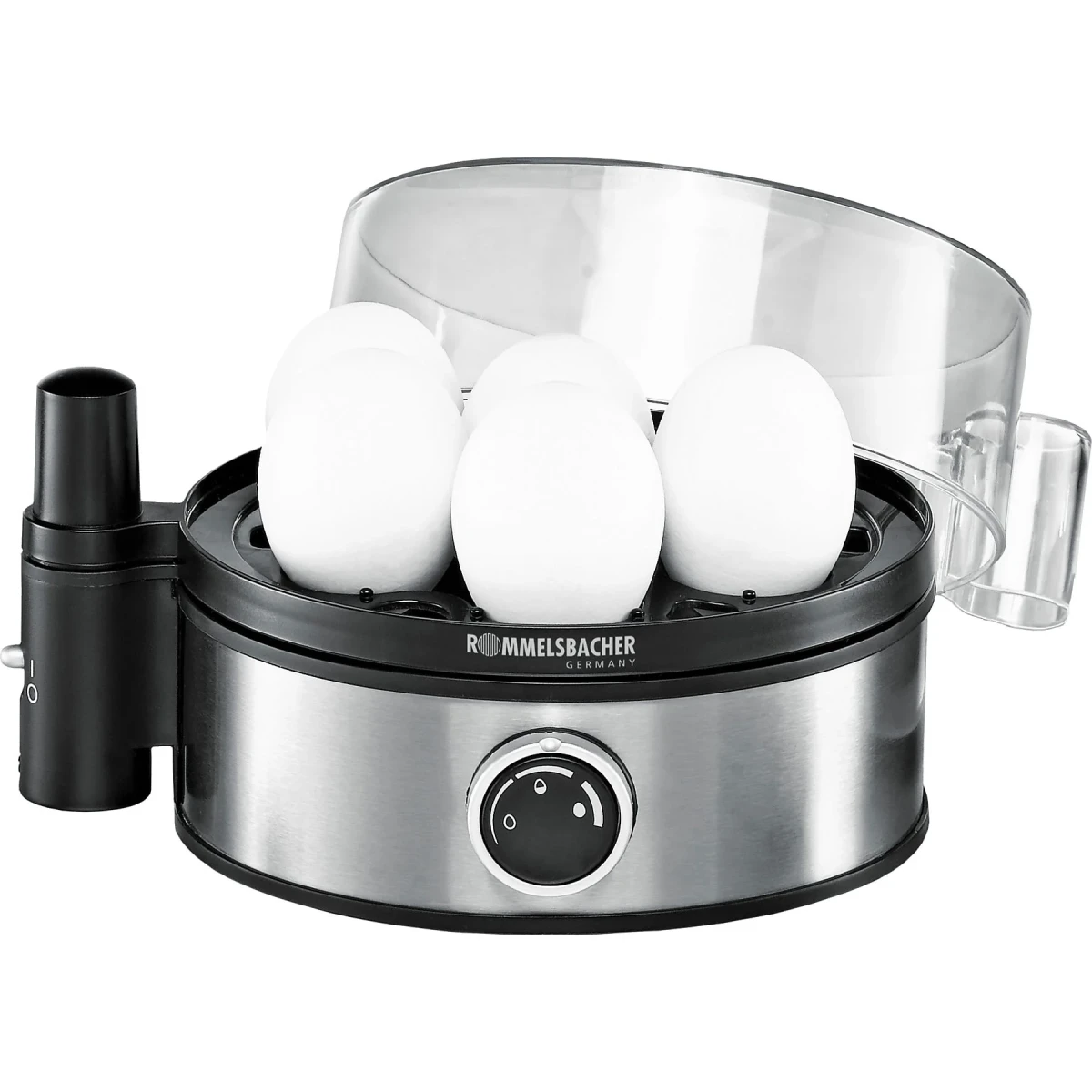 Rommelsbacher ER 400 Eierkocher Edelstahl 7 Eier Timer...