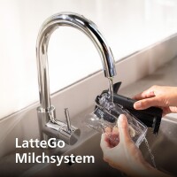 Philips EP5447/90 LatteGo Kaffeevollautomat Black Chrome 150