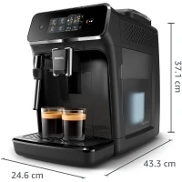 Philips EP2225/10 LatteGo Kaffeevollautomat Schwarz 15 Bar 1