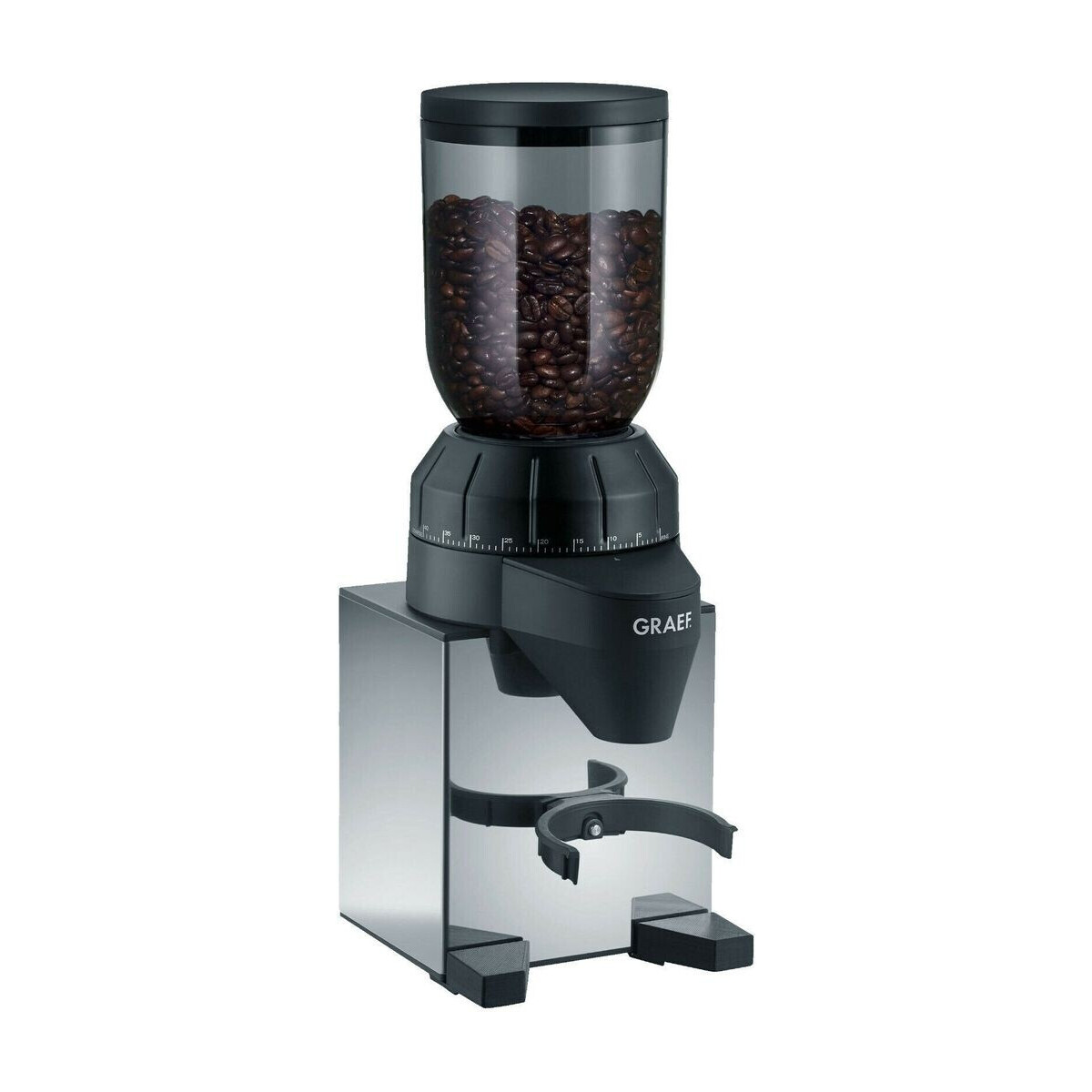 Graef CM 820 Kaffeemühle stufenlos schwarz Edelstahl