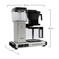 Moccamaster KBG Select 53982 Filterkaffeemaschine Matt Silve