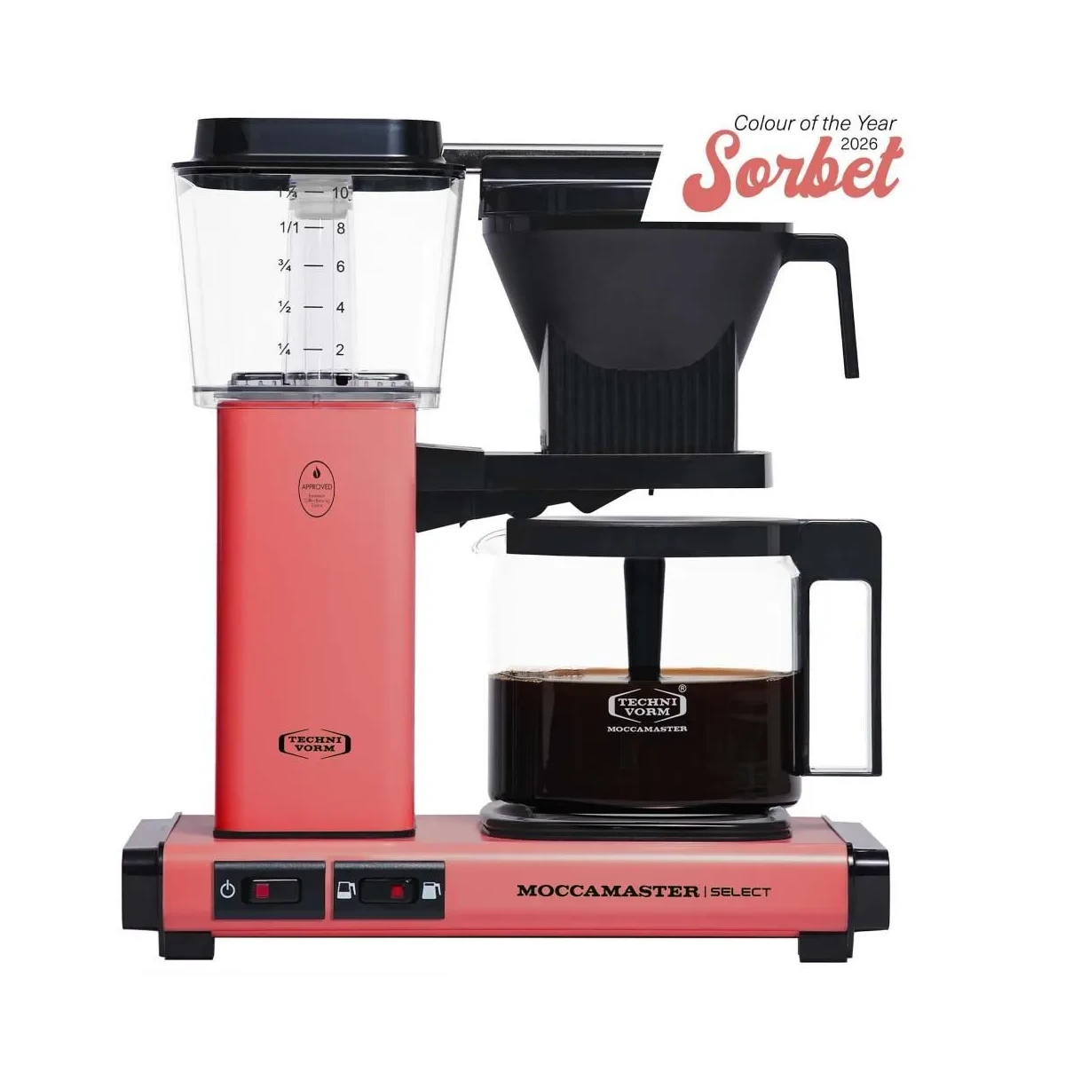 Moccamaster KBG Select 53667 Filterkaffeemaschine Sorbet...