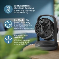Philips CX3050/01 3000 Series Tischventilator mit automatisc