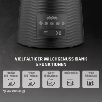 ASO CappuLatte 1661 Milchaufschäumer mit Glasbehäl