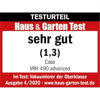 CASO VRH 490 advanced Vakuumierer 110 Watt Edelstahl-Schwarz