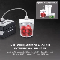 CASO VRH 490 advanced Vakuumierer 110 Watt Edelstahl-Schwarz