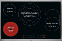 AEG Table de cuisson vitrocéramique 3000 Rapid Power 