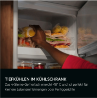 AEG Einbaukühlschrank 1225 mm mit 4-Sterne-Gefrierfach 