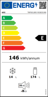 AEG Réfrigérateur encastrable 122,5 cm avec co