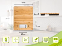 Soehnle 66308 Digitale Küchenwaage Bamboo aus Bambus mi
