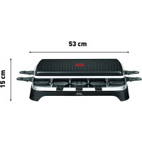 Tefal RE458812 Raclette Inox&Design für 10 Personen 1350Watt