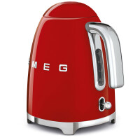 Smeg KLF03RDEU Wasserkocher 50s Retro Style, 1,7 L, Rot