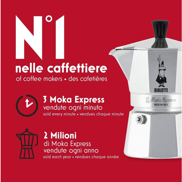 Bialetti moka express 4 tassen espressokocher best sale