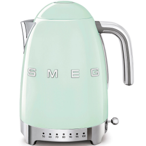 Smeg KLF04PGEU Wasserkocher mit variablen Temperaturen,50s Retro Style, 1,7 L, Pastellgrün