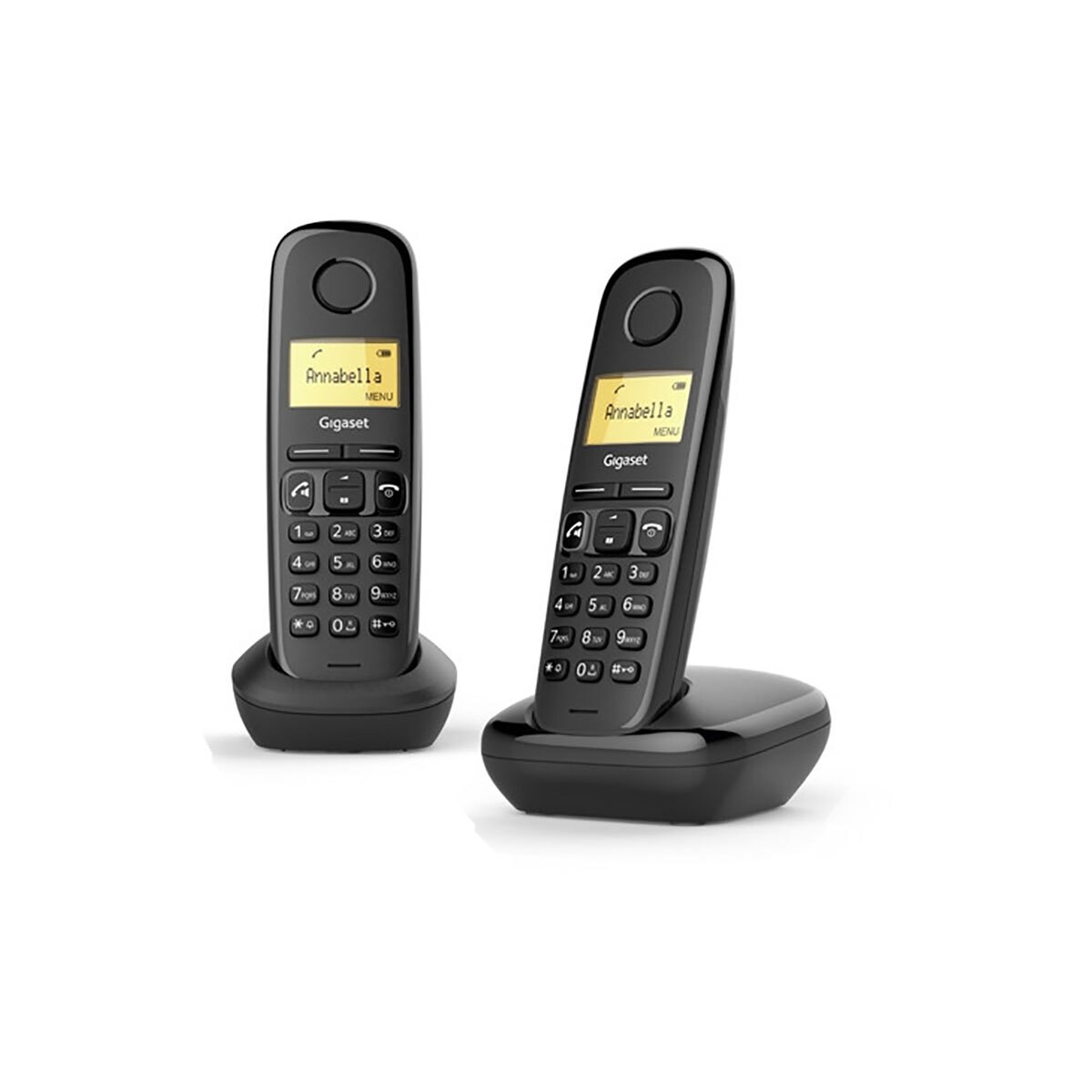 Gigaset A270Duo kabelloses Telefon, schwarz