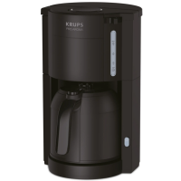 Krups Pro Aroma KM303810 Filterkaffeemaschine 1 Liter Fassungsvermögen mit Thermokanne 800 Watt für 10-15 Tassen Kaffee schwarz