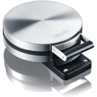 Graef Waffeleisen Hörncheneisen HE 80, Edelstahl matt, 