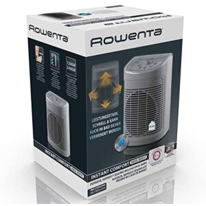 Rowenta SO6520F2 Instant Comfort Heizlüfter mit Aqua Boost für Badezimmer