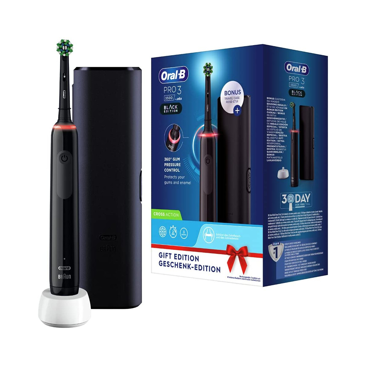 Braun Oral-B Pro 3/3500 Black D505.513.3X elektrische...