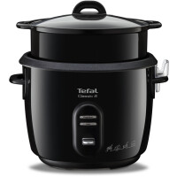 Tefal RK103811 Classic Reiskocher ,schwarz metallic , Zeitvorwahl, 3 Leistungen, 700 Watt , 5 Liter