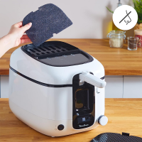 Moulinex AM3140 Elektrische Fritteuse bis 190°,bis 1,5 kg kochen für 6 Personen