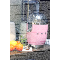 Smeg CJF11PKEU Zitruspresse, Edelstahl, Pastellrosa 4
