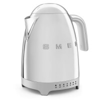 Smeg KLF04SSEU Wasserkocher 50er Jahre Stil Silber 2400 W 3
