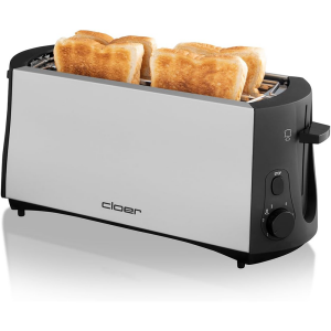Cloer 3710 Langschlitztoaster für 4 Toastscheiben,...