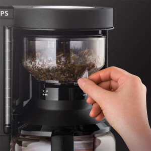 Krups KM850811 Duothek Doppel-Kaffeeautomat mit 2 Glaskannen schwarz